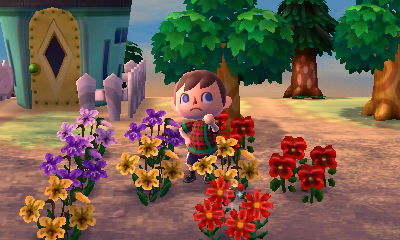 Trying on a waffle tee that Aurora sent me.