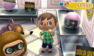 Wendy dressed up as a raccoon in Able Sisters?