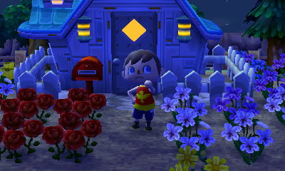 Trying on the wrestler tank that Rolf sent me.