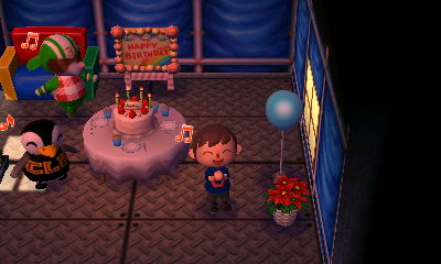 Big Top's birthday party. Aurora and I joined in the fun.