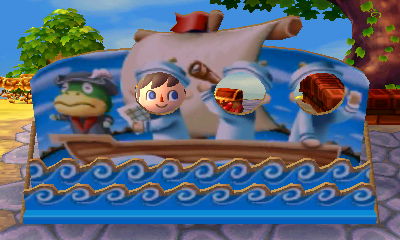 The face-cutout standee for Explorer's Day.