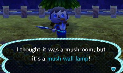 I thought it was a mushroom, but it's a mush wall lamp!