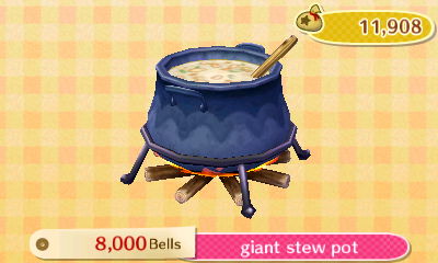 Giant stew pot: 8,000 bells.