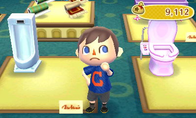 A toilet and a men's toilet on sale at the store.