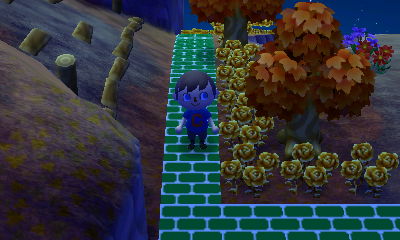 My path goes to the campground entrance.