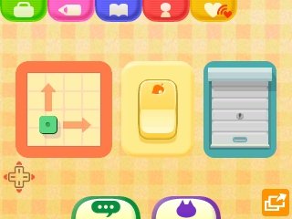 The touch screen options for HHD style redecorating mode (left) and secret storeroom (right).