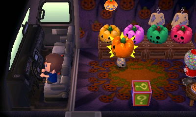 Jack acts scared as I honk the horn of his RV.