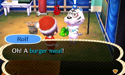 Rolf: Oh! A burger meal!