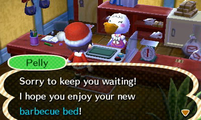 Pelly: Sorry to keep you waiting! I hope you enjoy your new barbecue bed!