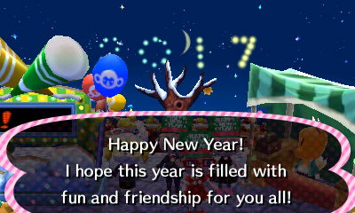 Happy New Year! I hope this year is filled with fun and friendship for you all!