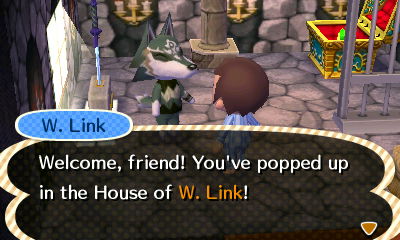 W. Link (Wolf Link): Welcome, friend! You've popped up in the house of W. Link!