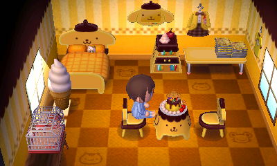 A Sanrio themed room in the dream town of Ninten.