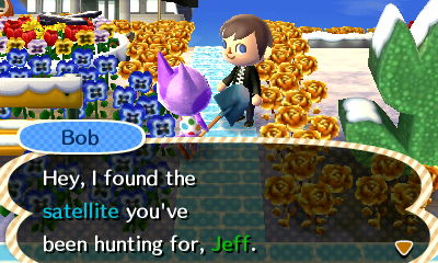 Bob: Hey! I found the satellite you've been hunting for, Jeff.