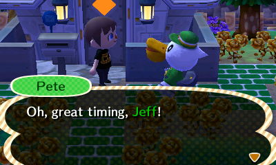 Pete: Oh, great timing, Jeff!