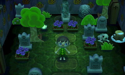 A cemetary room in the dream town of Pallet.