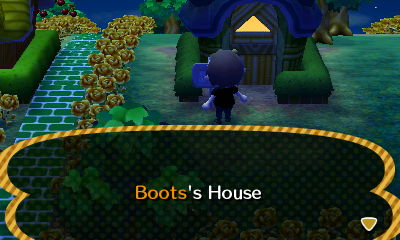 Sign on house: Boots's House