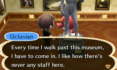 Octavian: Every time I walk past this museum, I have to come in. I like how there's never any staff here.