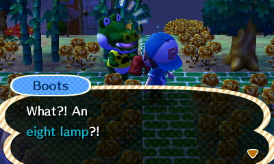 Boots: What?! An eight lamp?!