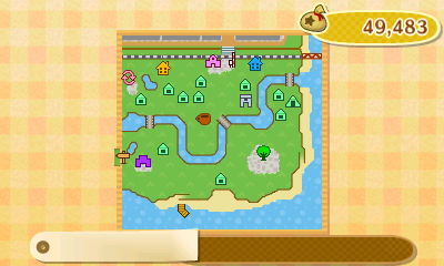 Town map of Forest in Animal Crossing: New Leaf.