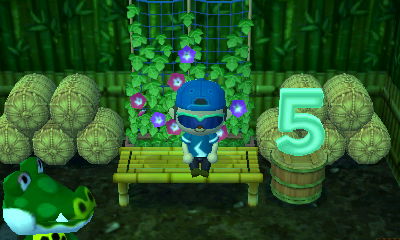 A five lamp in Boots' house in Animal Crossing: New Leaf.
