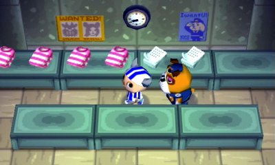 The police station in Animal Crossing for Nintendo GameCube.