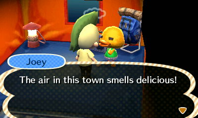 Joey: The air in this town smells delicious!