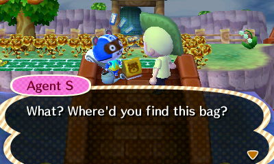 Agent S: What? Where'd you find this bag?