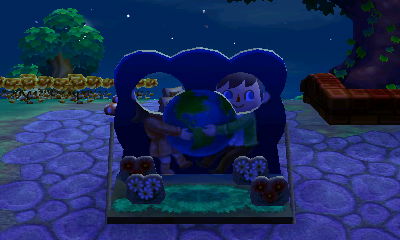 The Nature Day faceboard in Animal Crossing: New Leaf.
