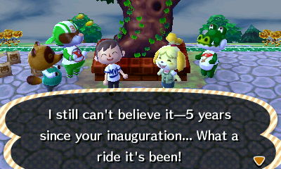 Isabelle: I still can't believe it--5 years since your inauguration... What a ride it's been!