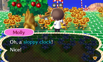 Molly: Oh, a sloppy clock! Nice!