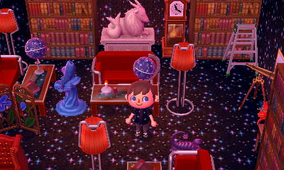 A starry room in the dream town of Agima.