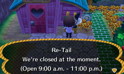 Re-Tail: We're closed at the moment. (Open 9:00 a.m. - 11:00 p.m.)