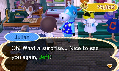 Julian: Oh! What a surprise... Nice to see you again, Jeff!