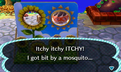 Itchy itchy ITCHY! I got bit by a mosquito...