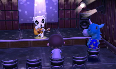 K.K. Slider performs for Jeff and Julian in Club LOL.