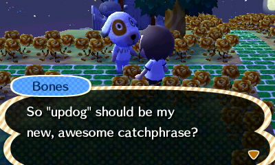 Bones: So updog should be my new, awesome catchphrase?