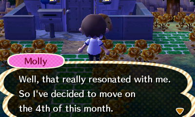 Molly: Well, that really resonated with me. So I've decided to move on the 4th of this month.