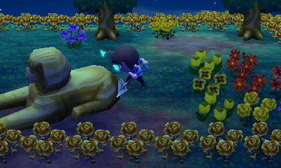 Jeff cleans up after the Sphinx.