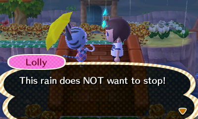Lolly: This rain does NOT want to stop!