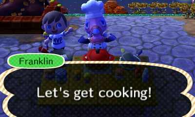 Franklin: Let's get cooking!