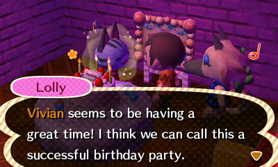 Lolly: Vivian seems to be having a great time! I think we can call this a successful birthday party.