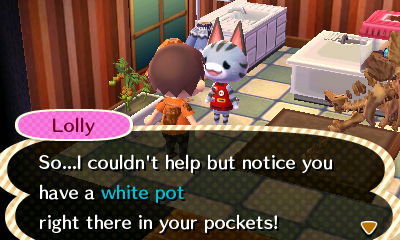 So...I couldn't help but notice you have a white pot right there in your pockets!
