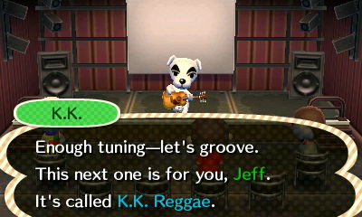 K.K.: Enough tuning--let's groove. This next one is for you, Jeff. It's called K.K. Reggae.