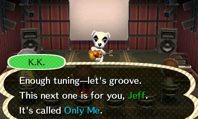 K.K.: Enough tuning--let's groove. This next one is for you, Jeff. It's called Only Me.