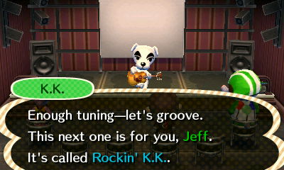 K.K.: Enough tuning--let's groove. This next one is for you, Jeff. It's called Rockin' K.K.