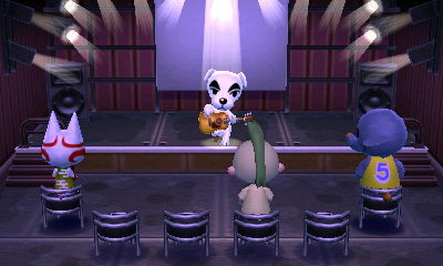 K.K. Slider performs for Kabuki, Jeff, and Dizzy.