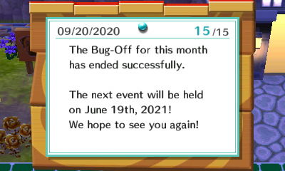 The Bug-Off for this month has ended successfully. The next event will be held on June 19th, 2021! We hope to see you again!