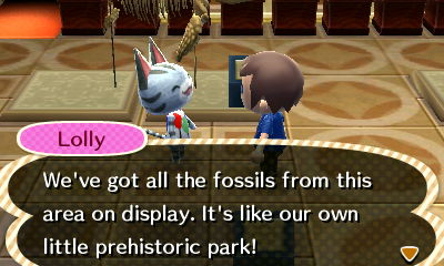Lolly: We've got all the fossils from this area on display. It's like our own little prehistoric park!