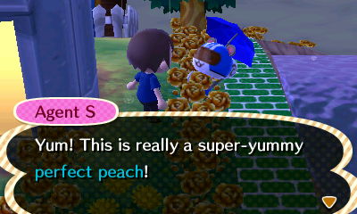 Agent S: Yum! This is really a super-yummy perfect peach!