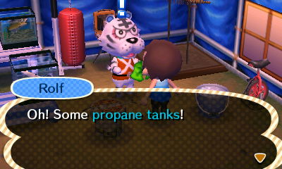Rolf: Oh! Some propane tanks!